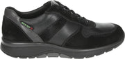 Mephisto ALAN VELOURS SANO - Volwassenen Heren sneakersVrije tijdsschoenen - Kleur: Zwart - Maat: 44