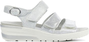 Waldlaufer Vrouwen Leren  Sandalen / Damesschoenen 702 001 - Zilver - Maat 37