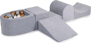 Foam Speelset met ballenbak Grijs incl 100 Ballen: Wit