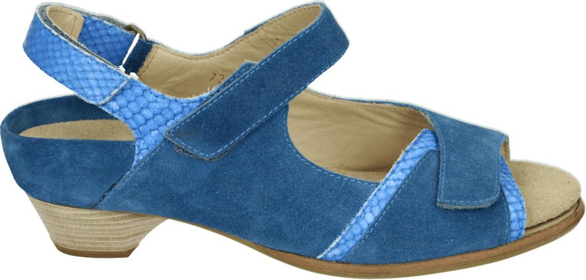 Verhulst 7354 - Volwassenen Sandalen met hakDames Sandalen - Kleur: Blauw - Maat: 38.5