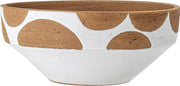 Bloomingville - Avil Deco Bowl - Wit Terracotta - D 32 x H 13