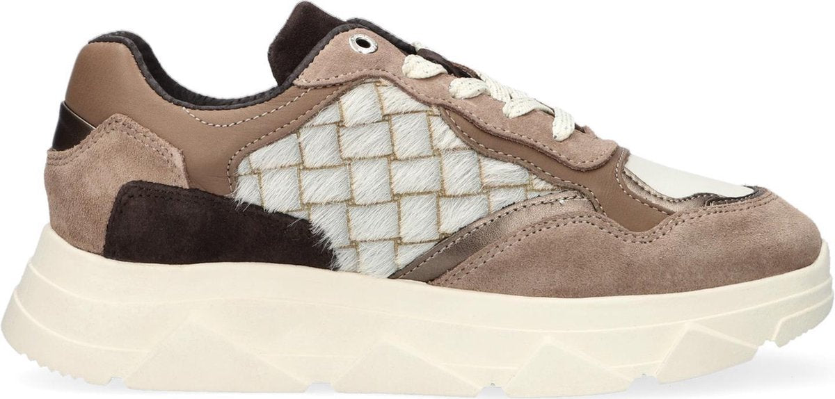 Tango Kady Fat Lage sneakers - Dames - Taupe - Maat 42