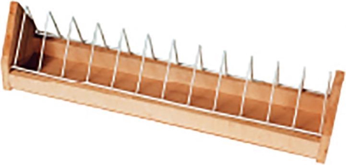 Natural Eetbak in hout met kantelrooster 60CM