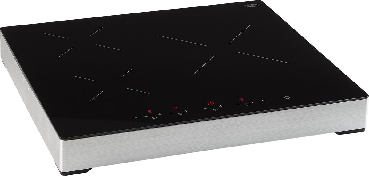 ETNA KIV160RVS - vrijstaande inductie kookplaat - Zwart
