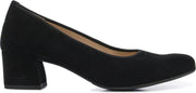 Hassia Vrouwen Suède  Pumps / Damesschoenen Blokhak hoogte 5 - 5.5 cm   - 304902 - Zwart - Maat 37.5