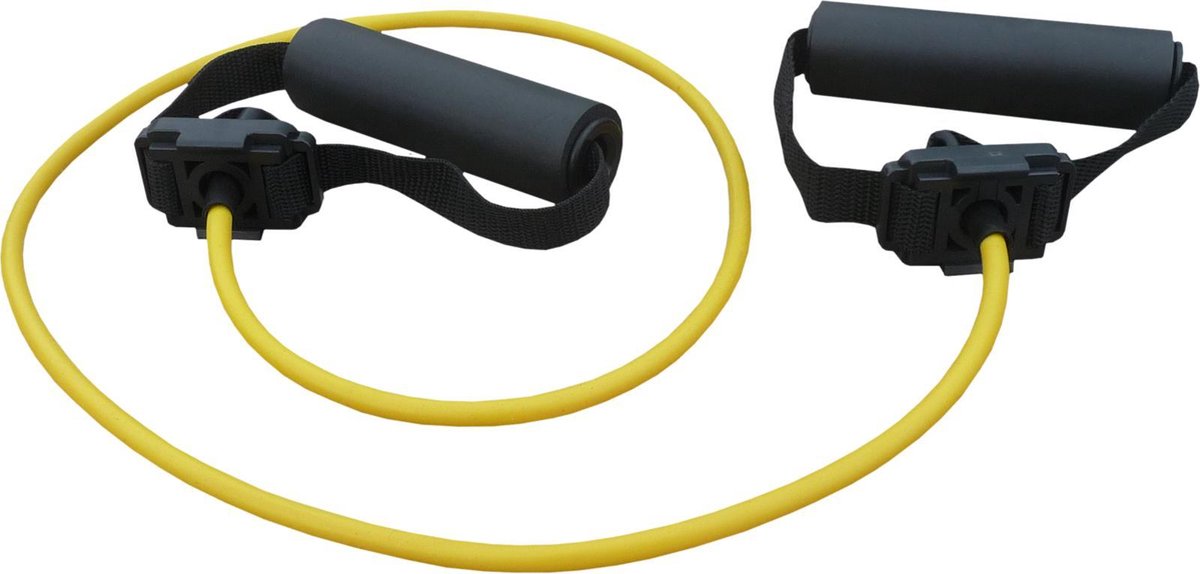 Elastische Exercise tubing MSV set met handvatten 120 cm