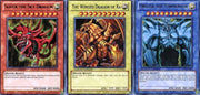 Yu-gi-oh God cards: set of 3 limited ultra rare gods (LC01) Full set GOD cards Official
