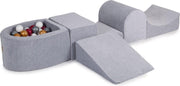 Foam Speelset met ballenbak Grijs incl 100 Ballen: Goud