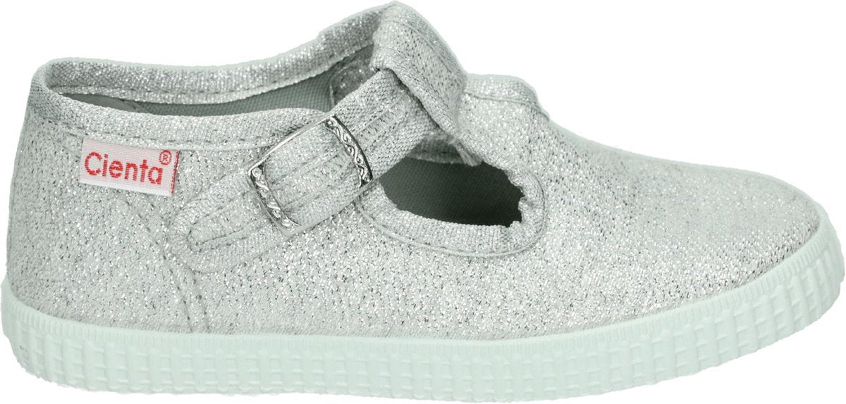 Cienta - Canvas kinderschoen - zilver -Maat 29