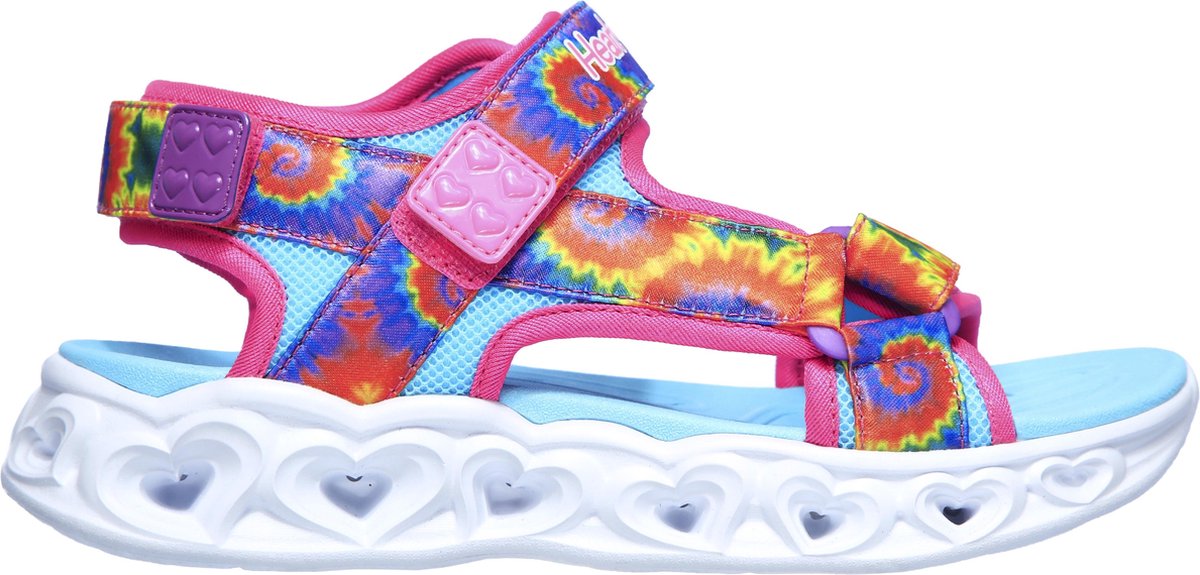 Skechers Heart Lights Sandals-Color Gr Meisjes Sandalen - Hot Pink/Multi - Maat 28