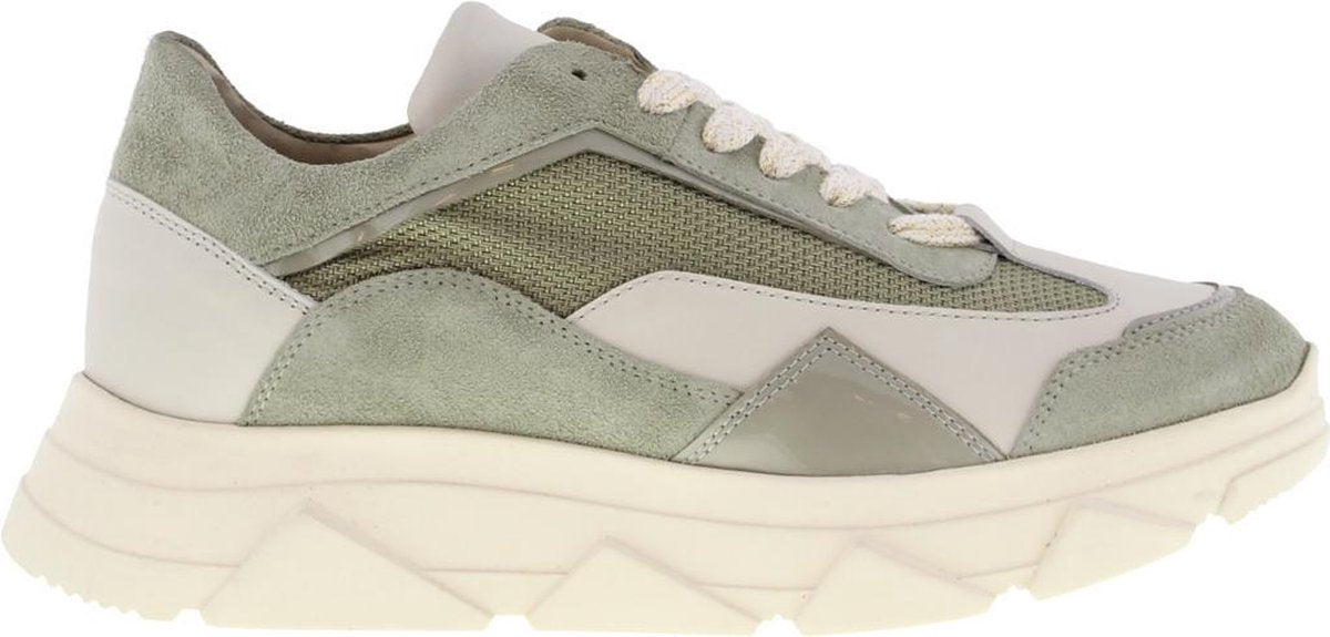 Tango | Kady fat 22-j green/bone white sneaker - off white sole | Maat: 37