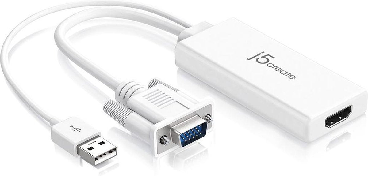 j5create JDA214 kabeladapter/verloopstukje VGA