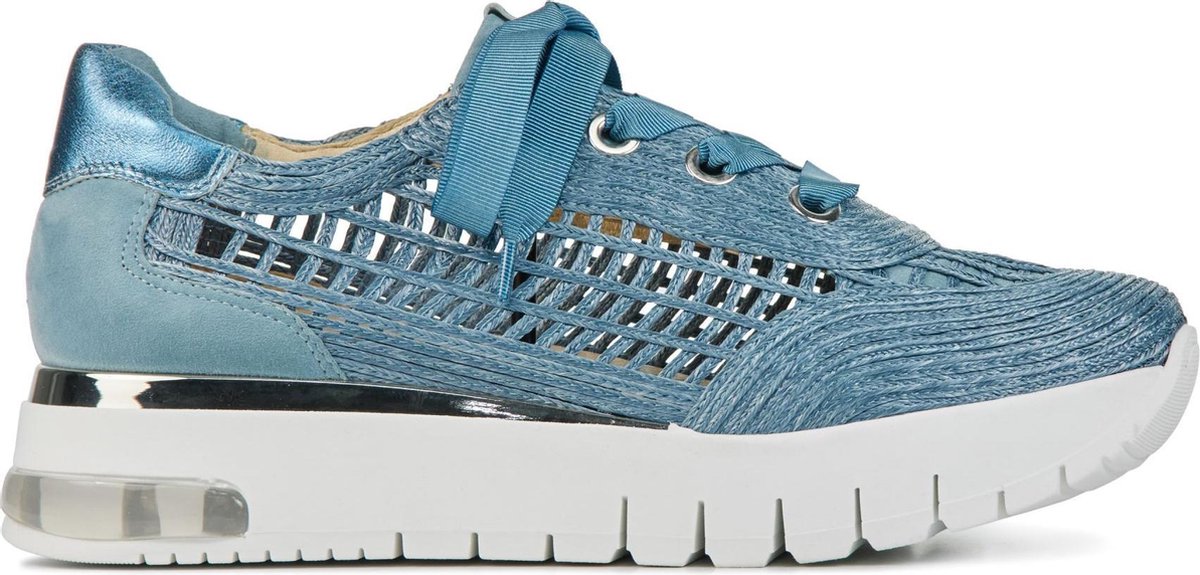 Softwaves Vrouwen Raffia Lage sneakers / Damesschoenen 8.16.06 - Jeans - Maat 38
