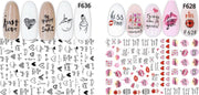 GUAPÀ - Nail Art 3D Love Sticker Set  - Nagel Decoratie & Versiering Folie - 2 Sticker Vellen