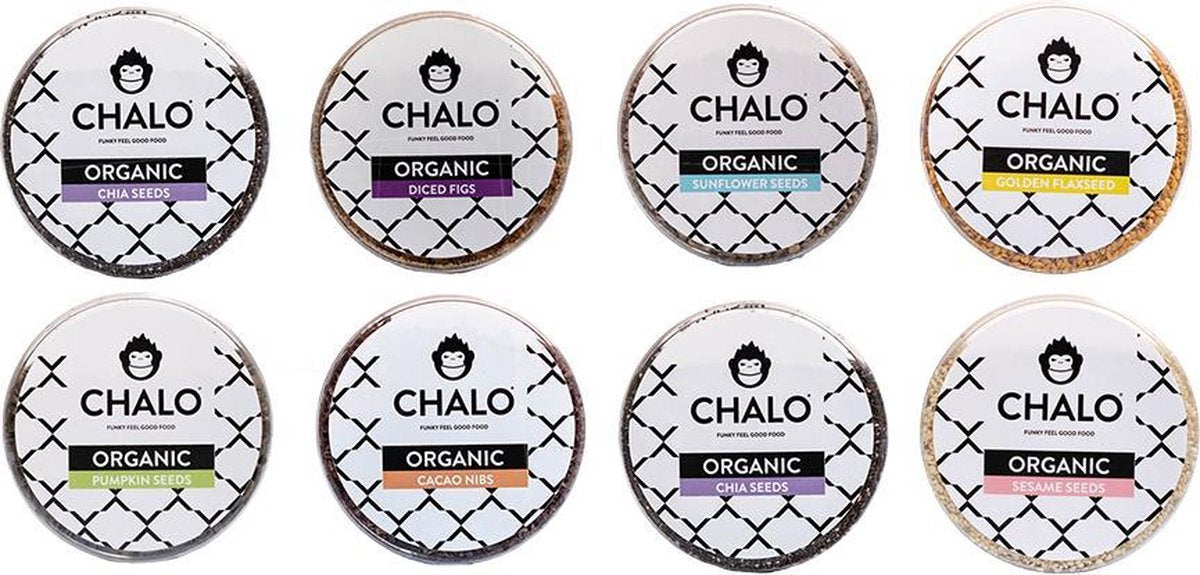 CHALO Superfood Pakket - 8 x Biologische Superfoods - Chiazaad