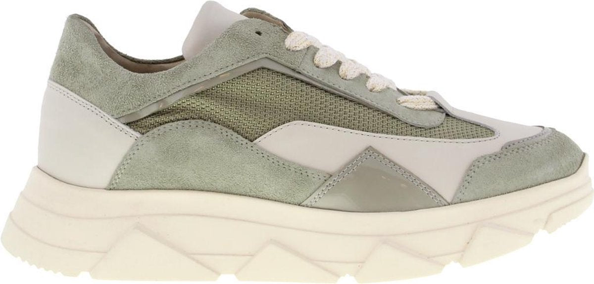 Tango | Kady fat 22-j green/bone white sneaker - off white sole | Maat: 41