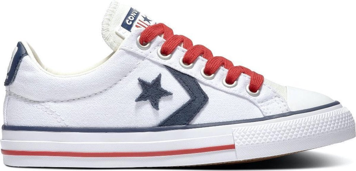 Converse All Stars Star Player 668013C Wit / Rood / Blauw-37.5