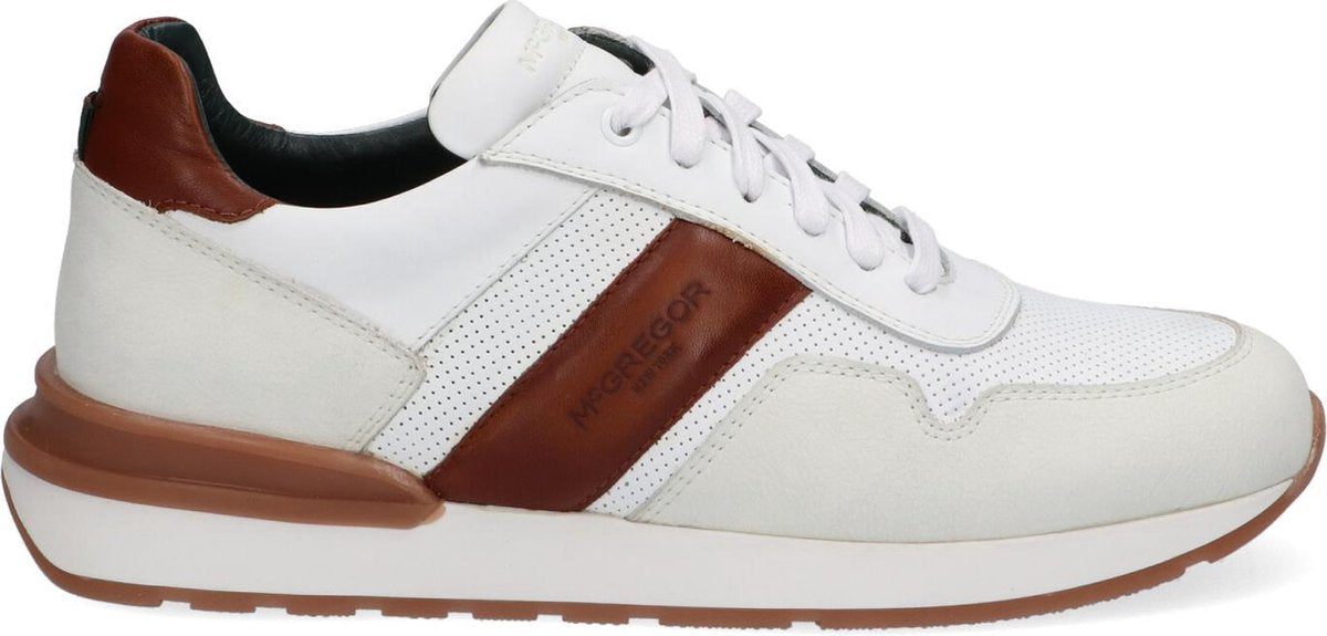 McGregor Heren Sneakers - Wit - Lage Sneakers - Leer - Veters