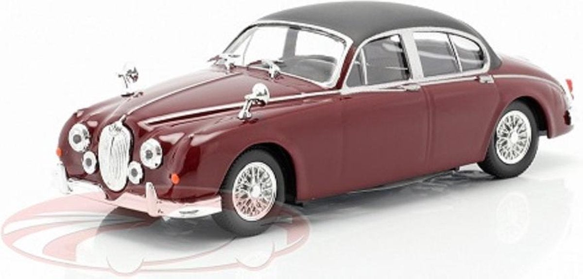Jaguar MK II "TV Series Inspector Morse (1987-2000)" Donker Rood 1:43 Cararama