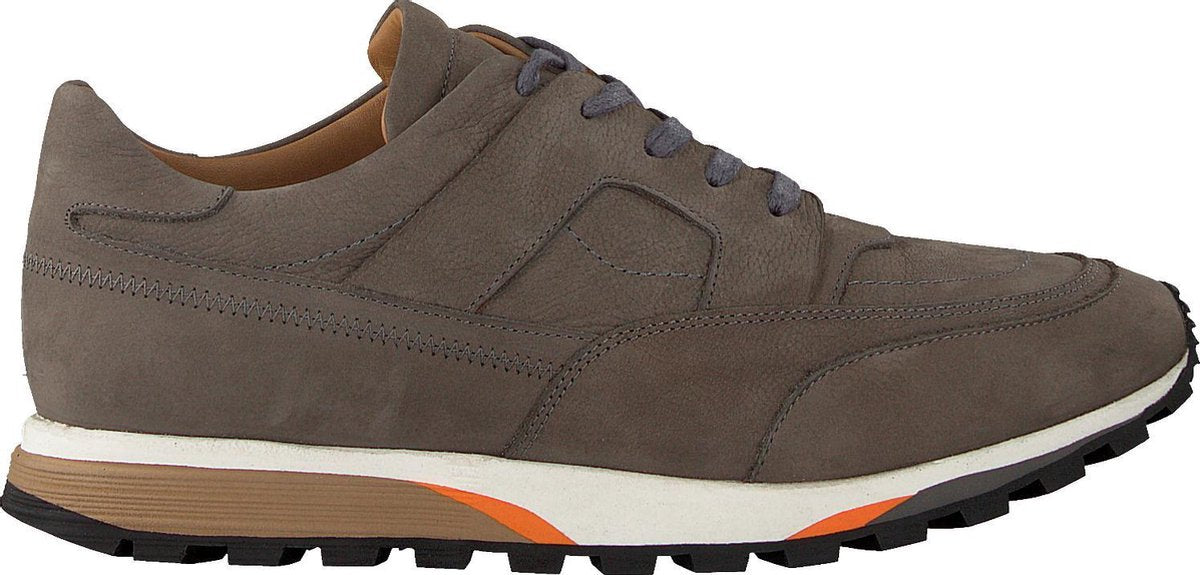 Mazzeltov Santoni Lage sneakers - Heren - Grijs - Maat 42