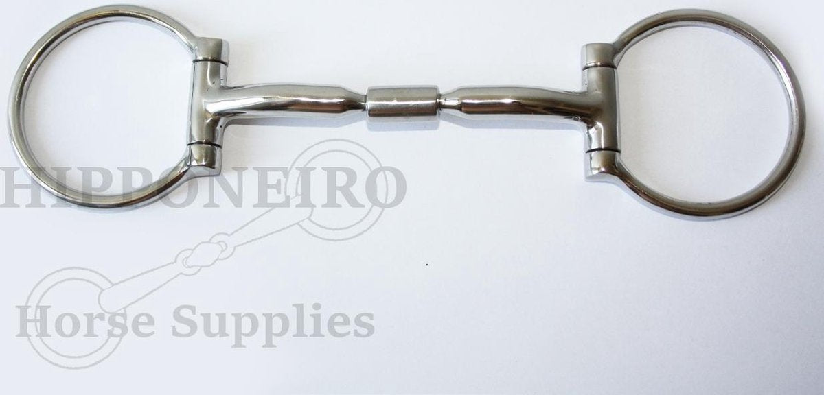 Hipponeiro anatomisch gevormd RVS Snaffle bit - 13