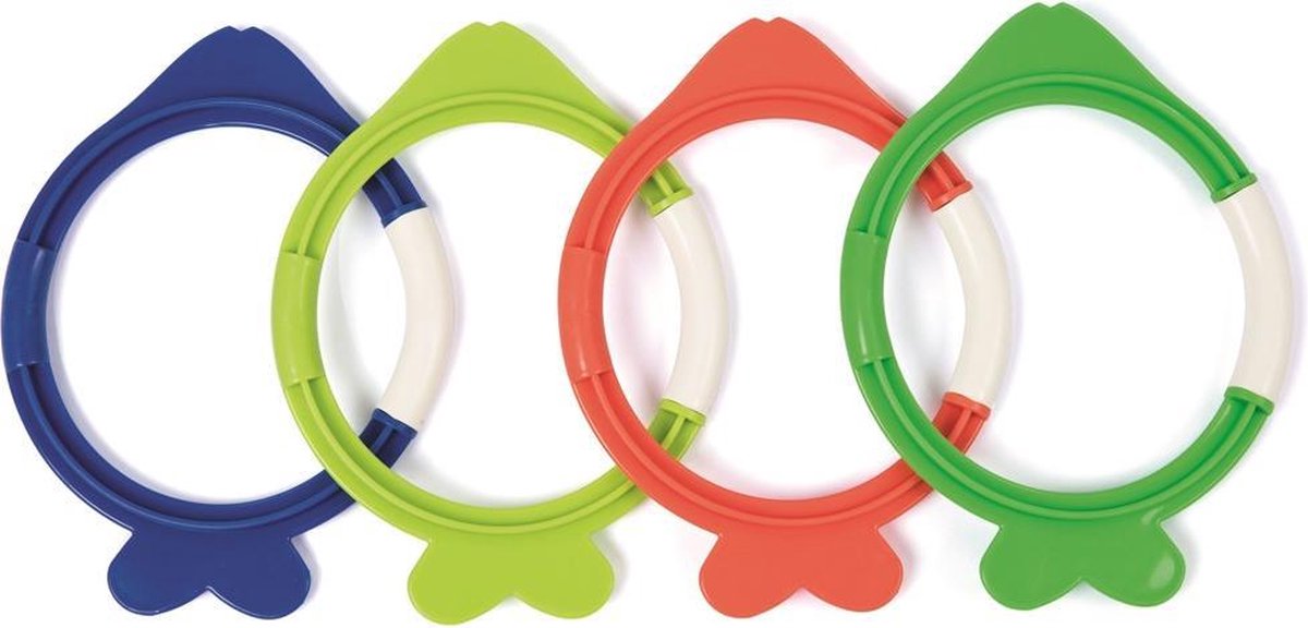 BESTWAY Duikring - Visvorm - 4 geassorteerde kleuren
