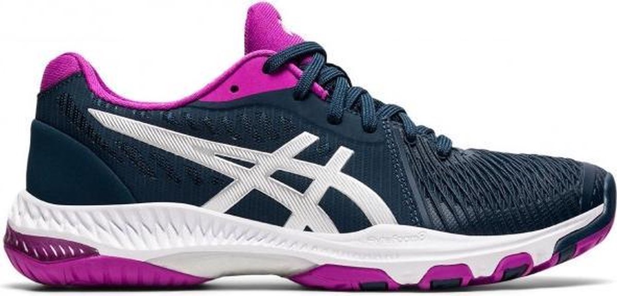 ASICS Netburner Ballistic FF 2 Dames - blauw/zilver - maat 40.5