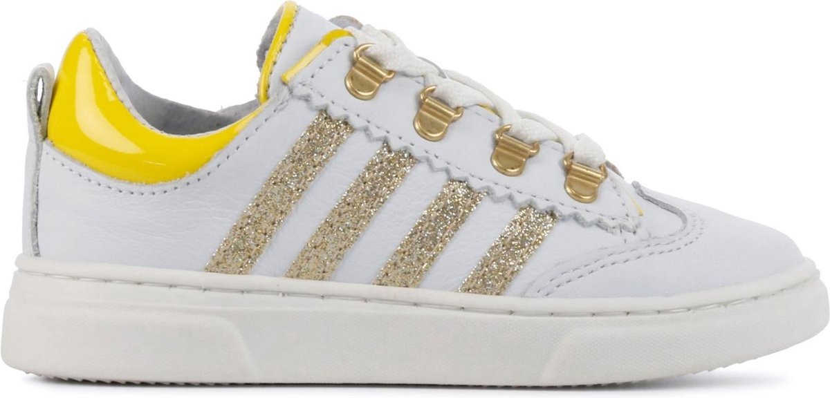 Pinocchio Vrouwen Leren Lage sneakers / Meisjesschoenen P1327 - Wit - Maat 21