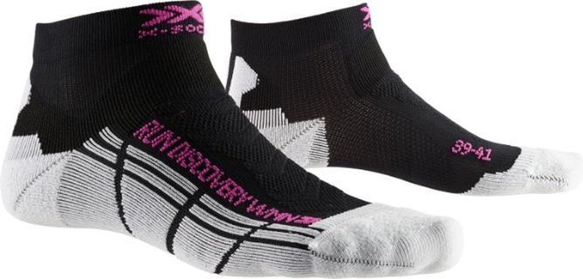 X-Socks Run Discovery Women Socks - Black/White - 39-40