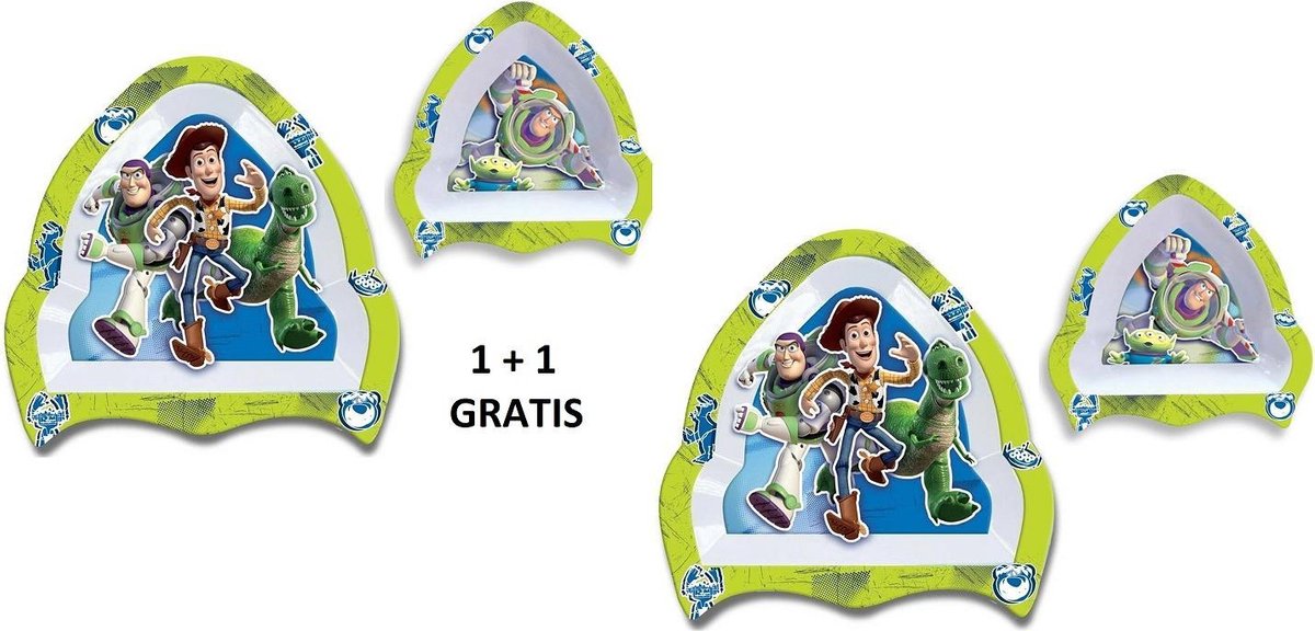 Disney Toy Story bord + schaaltje | PROMO 1 + 1 GRATIS