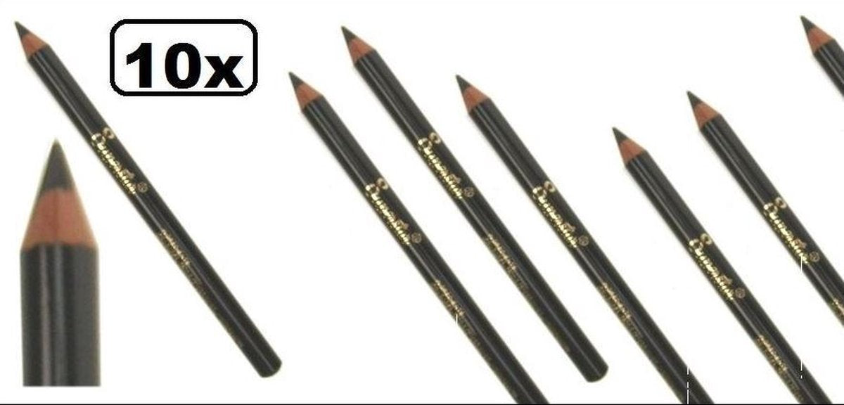 10x Dermatographe potloden zwart