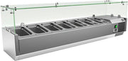 Gastro-Inox RVS Opzetkoelvitrine 7x Gn1/4