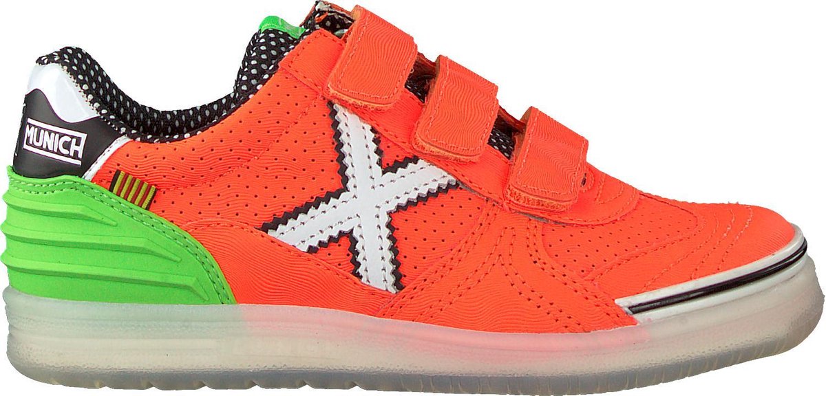 Munich G-3 Velcro Jongens Sneakers - Oranje - Maat 28