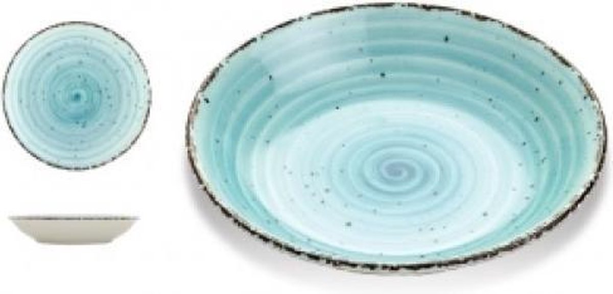 Gural Ent color Set 6 Diep bord 20cm Blauw 617421