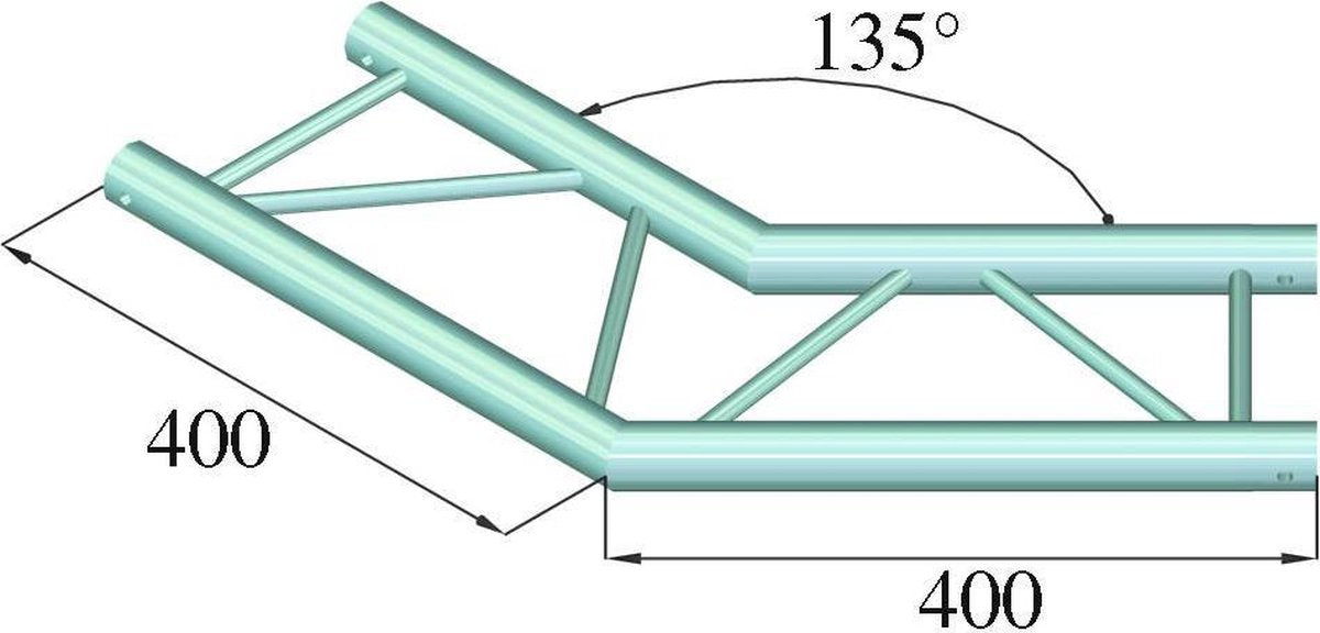 ALUTRUSS DECOLOCK DQ2-PAC23H 2-way Corner 135°