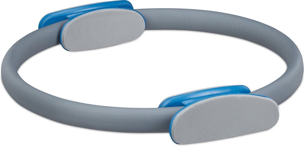 relaxdays pilates ring grijs - 38 cm - weerstandsring - ring yoga - fitness accessoire