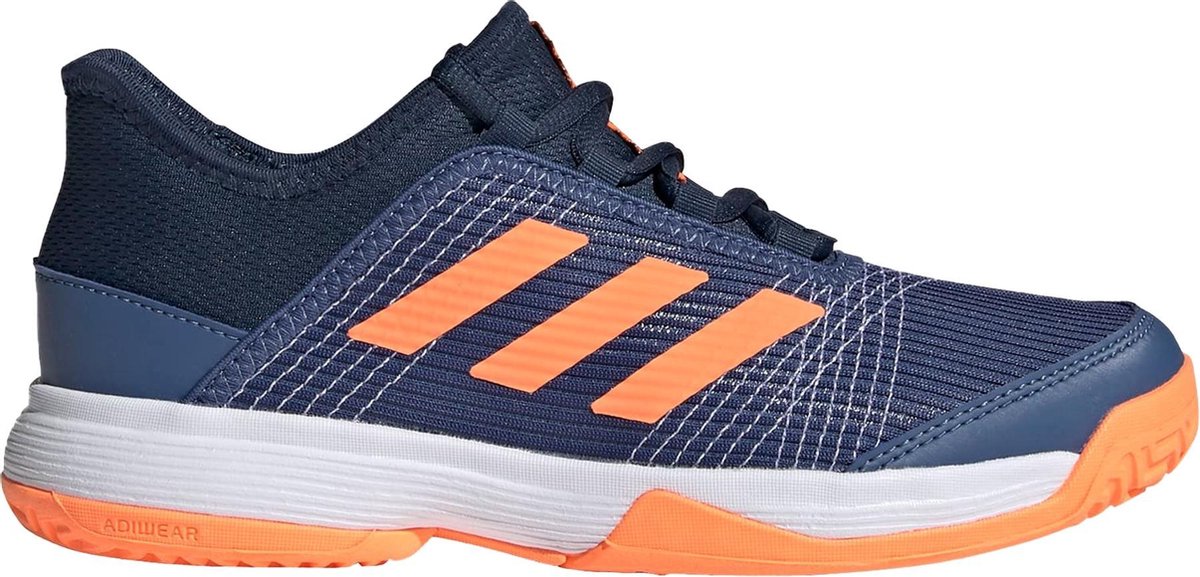 adidas Adizero  Sportschoenen - Maat 35 - Unisex - Blauw/Oranje/Wit
