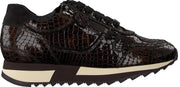 Hassia Madrid Lage sneakers - Leren Sneaker - Dames - Bruin - Maat 42