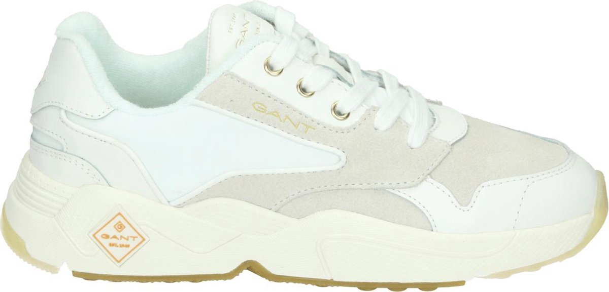 Gant NICEWILL 22531570 - Volwassenen Lage sneakers - Kleur: Wit/beige - Maat: 41