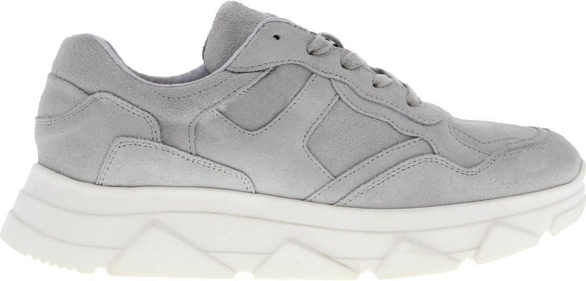 Tango | Kady fat 10-bh light grey suede jogger - white sole | Maat: 41