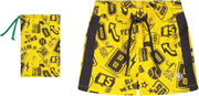 Quapi zwem short Benny empire yellow text