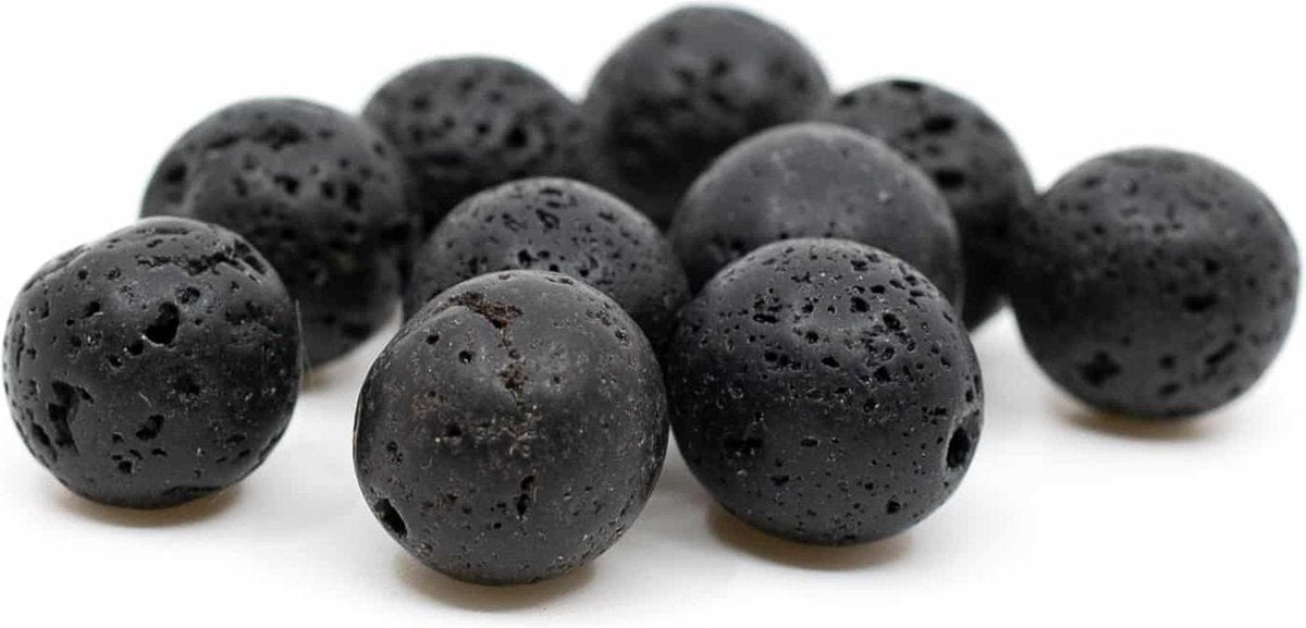 Edelsteen Losse Kralen Lavasteen – 10 stuks (10 mm)
