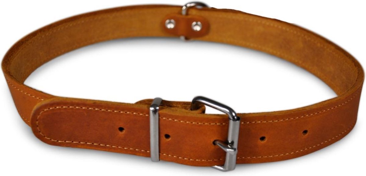 Dierenbenodigdheden Vadigran Halsband Hond Geolied Leder Cognac 70Cmx30Mm Xxl