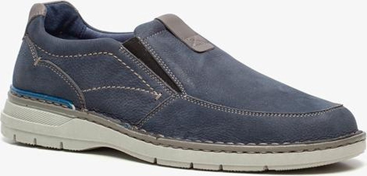 Hush Puppies leren heren instappers - Blauw - Maat 42