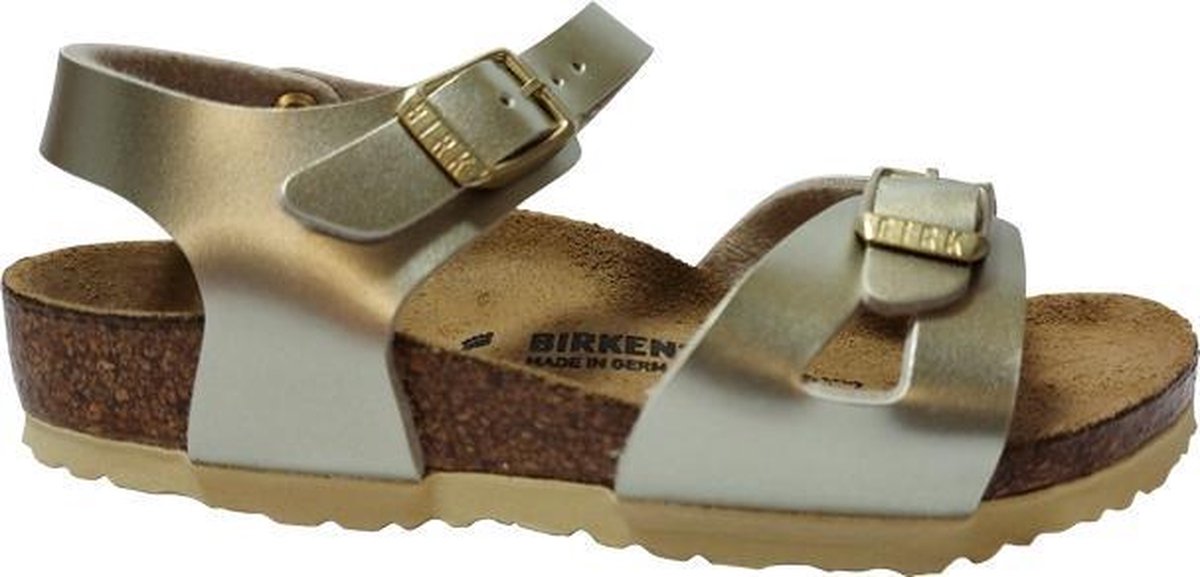 Birkenstock - Meisjes Sandalen Arizona BS Earth Red (narrow) - Goud - Maat 24