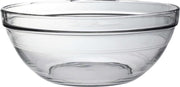 4x Serveerschalen/saladeschalen rond van glas 12.3 x 31 cm 3.45 liter - Schalen en kommen - Keuken accessoires