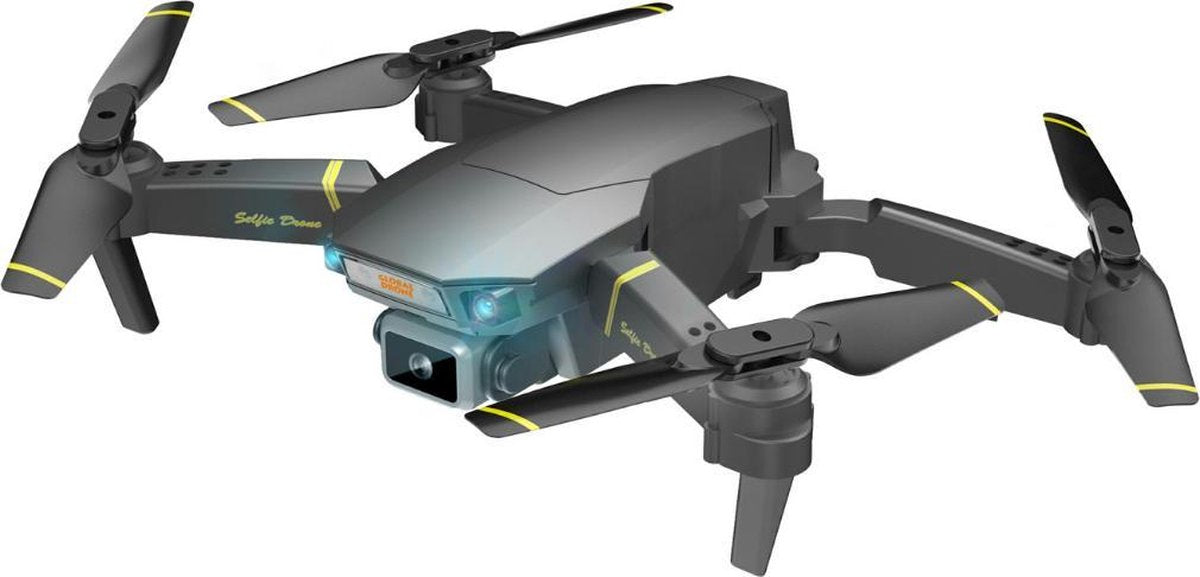 Trendtrading Pocket Drone Pro met Camera - 100m Bereik - HD Live-View via App | Zwart