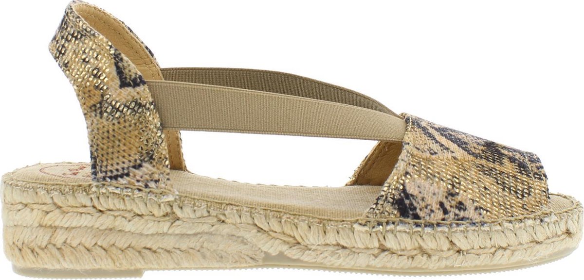 Toni Pons Estel-MB Dames Espadrilles open toe - Taupe - Maat 41