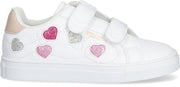 Benetton Love Multi Glitter Lage sneakers - Meisjes - Wit - Maat 34