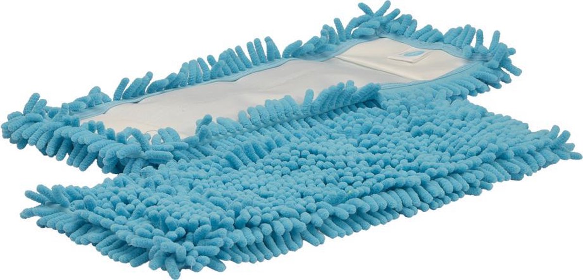 Vloermop Rasta Microvezel - 42cm - 2 Stuks - Blauw